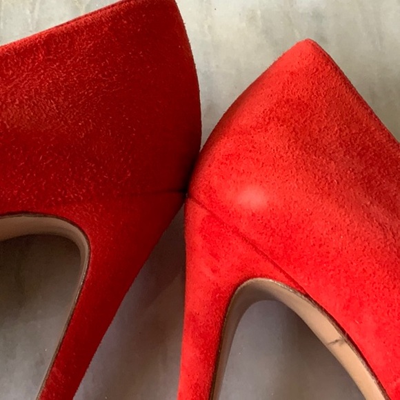 Prada Orange Suede Heels - Picture 10 of 12